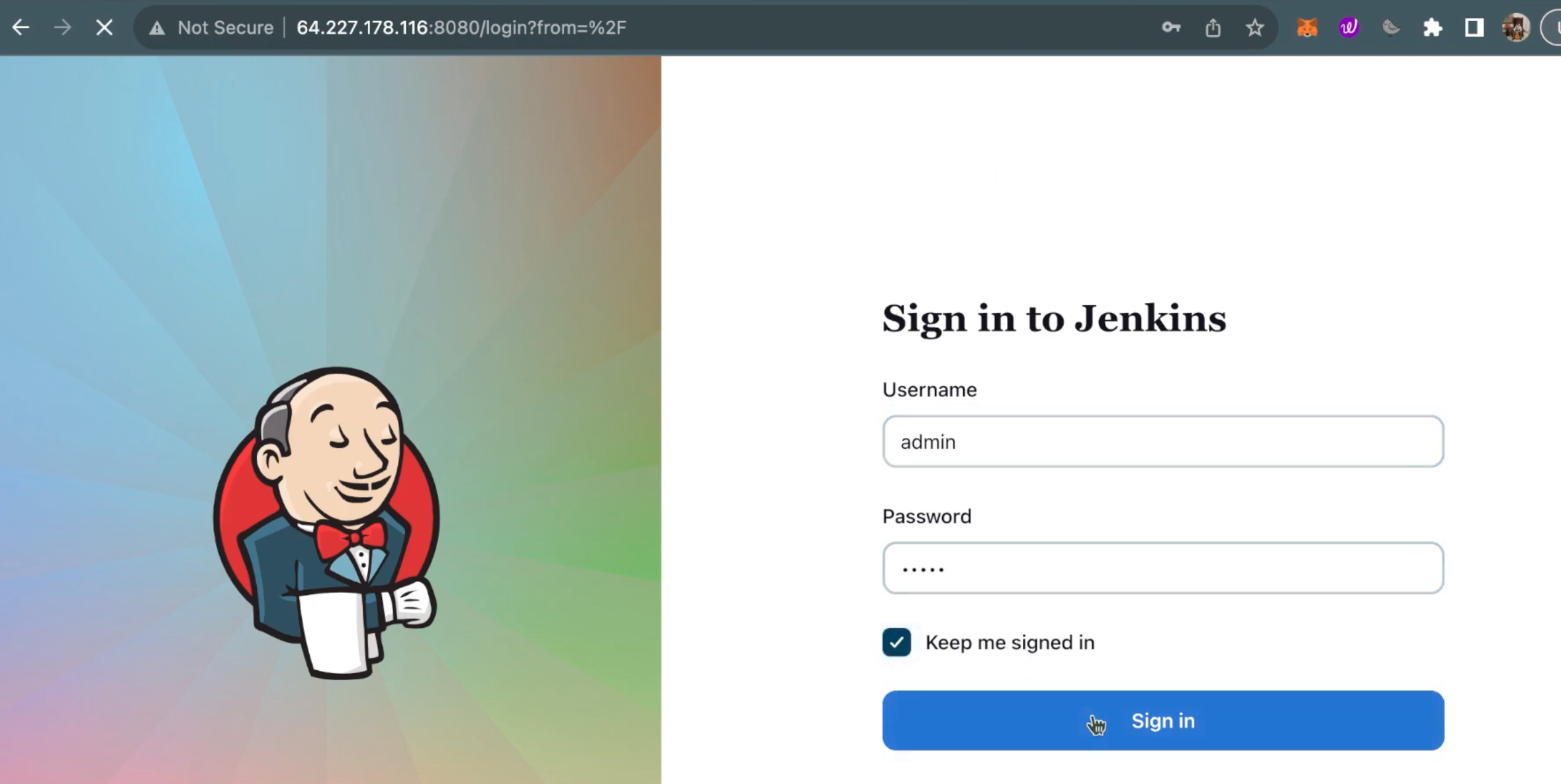 Jenkins login image